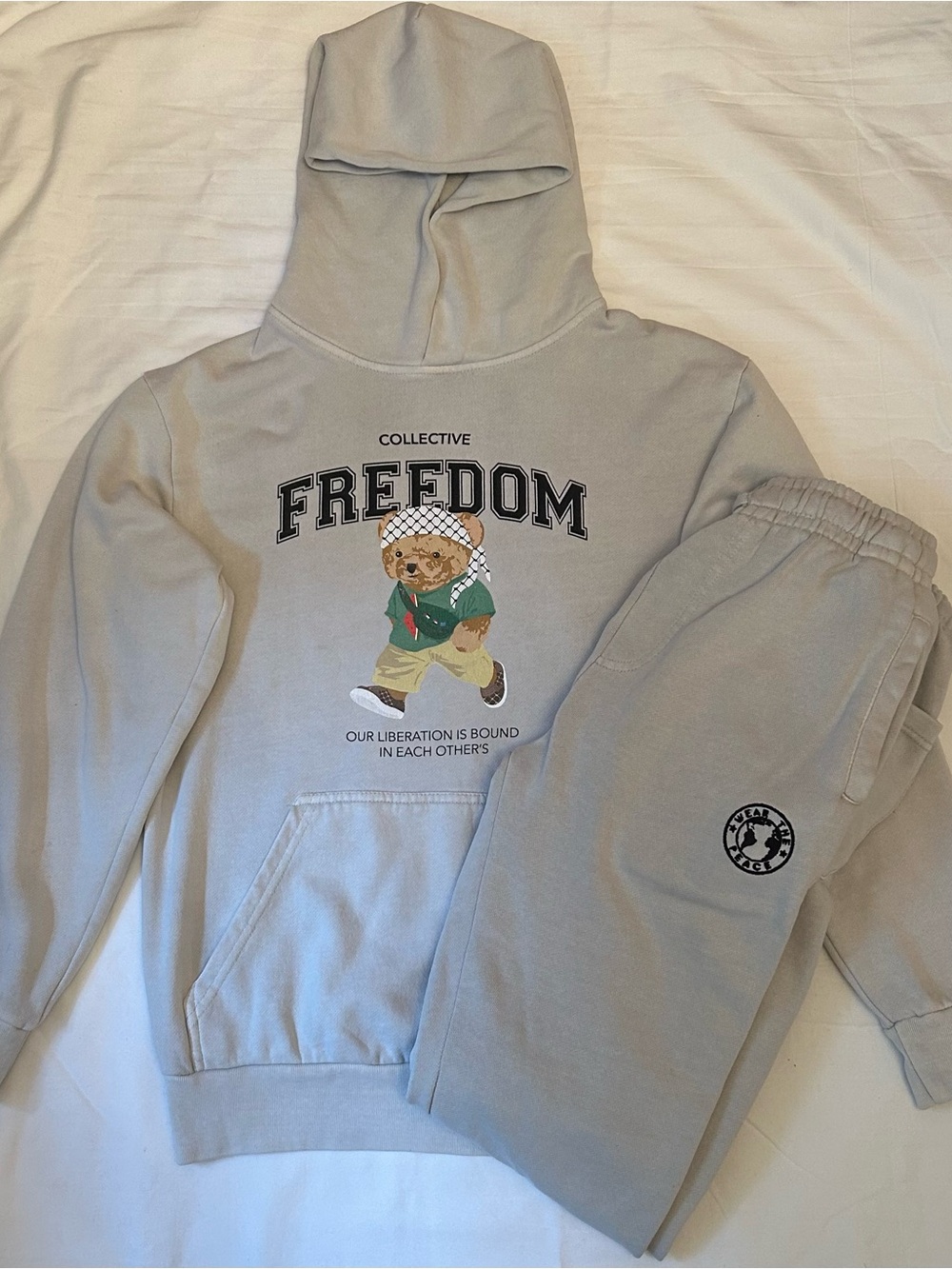 Collective Freedom Grey Hoodie & Joggers Set